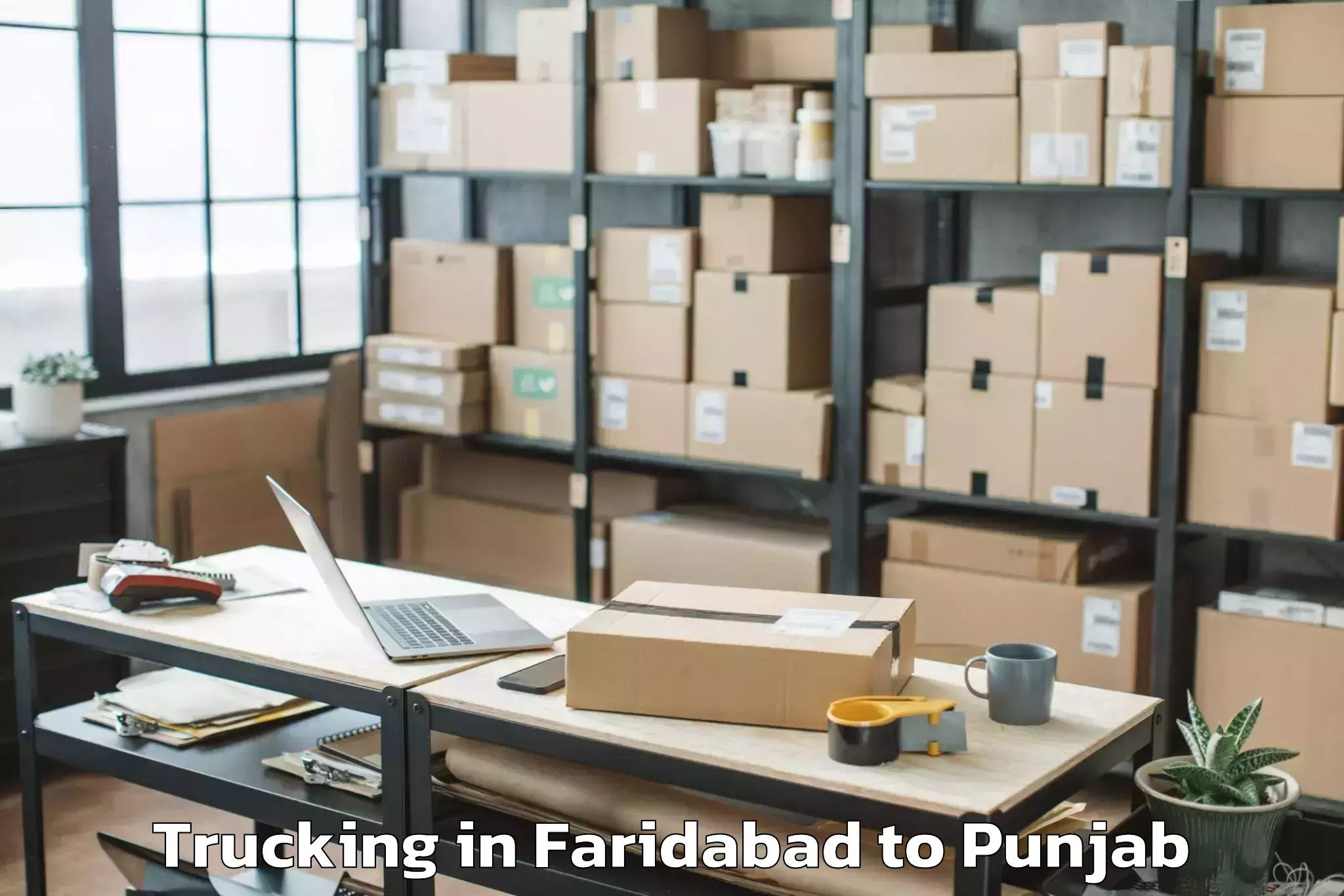 Book Faridabad to Jainpur Trucking Online